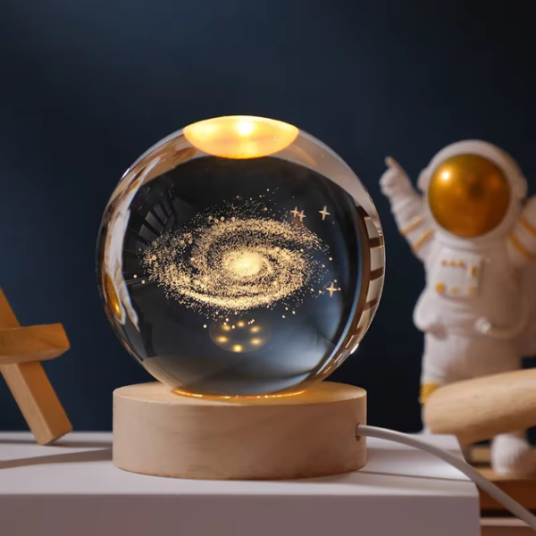 3D Crystal Ball – Galaxy (1 Color Base)