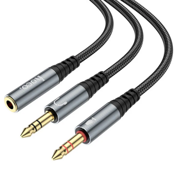 HOCO UPA21 3.5mm female to 2*3.5mm male Audio Cable Adapter